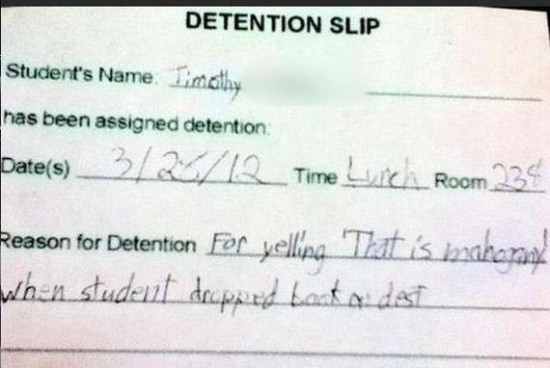 The Funniest Reasons a Student Has Ever Gotten Detention 010