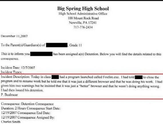 The Funniest Reasons a Student Has Ever Gotten Detention 019