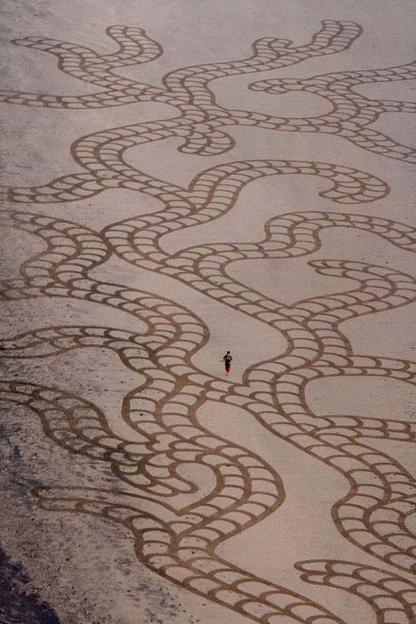 This Man Took a Rake to The Beach and Made Something Amazing 017