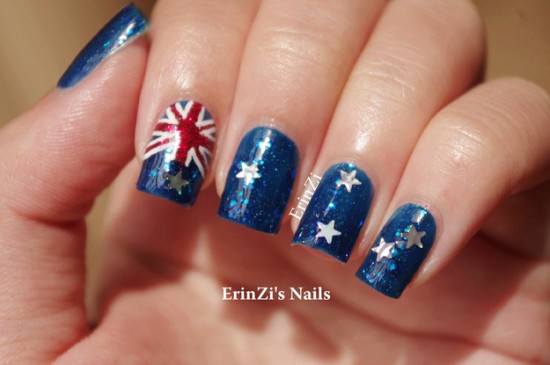 17 Awesome Nail Art Designs For Australia Day 011