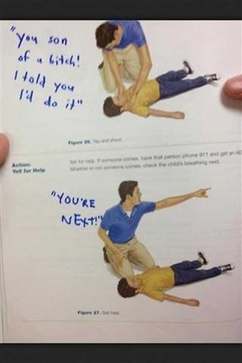 22 Hilariously Defaced Textbooks 021