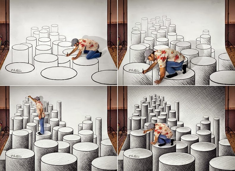 3D Pencils Drawings by Ben Heine 002