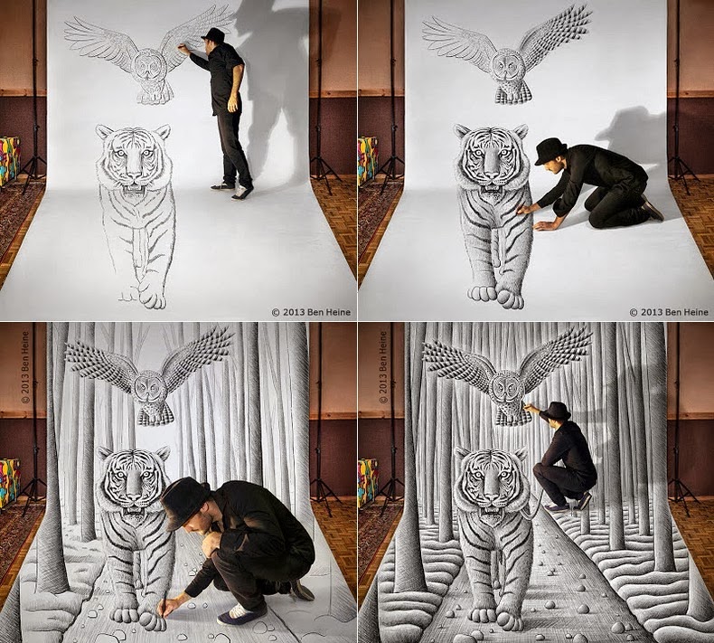 3D Pencils Drawings by Ben Heine 003