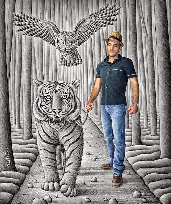 3D Pencils Drawings by Ben Heine 007