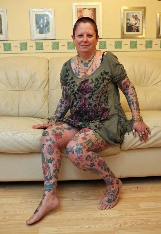 Grandmother with 286 Tattoos 001