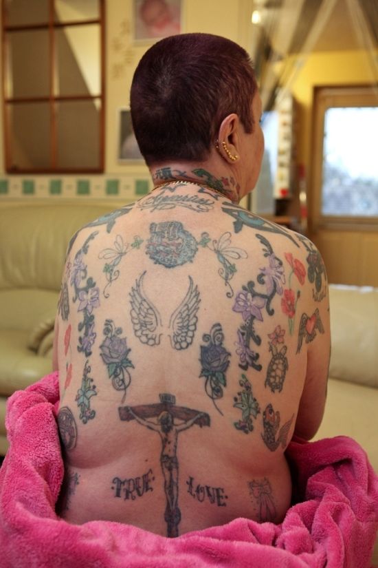 Grandmother with 286 Tattoos 003