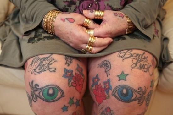 Grandmother with 286 Tattoos 008