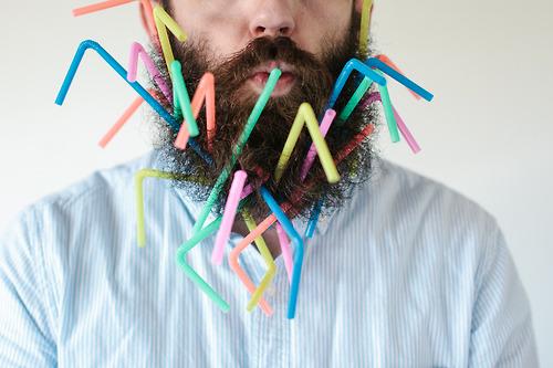 Guy Puts Stuff in His Beard and Takes Classy Photos 008