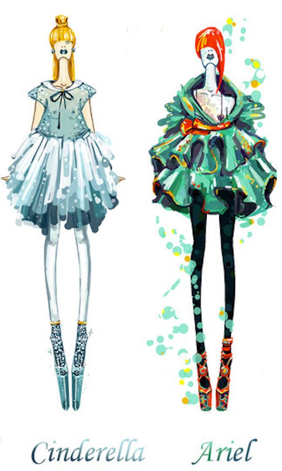 Russian designer turns Disney outfits into stunning haute couture 009