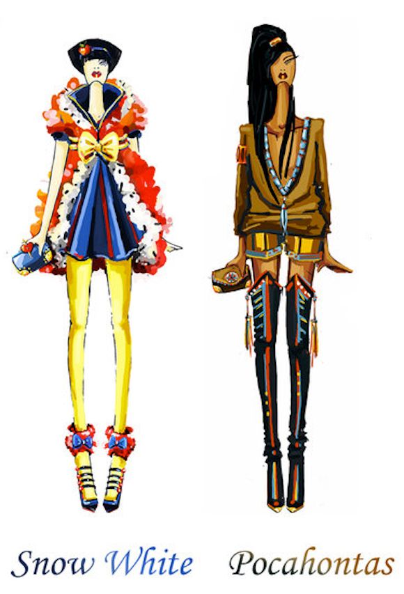 Russian designer turns Disney outfits into stunning haute couture 012