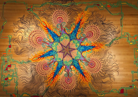 Spontaneous Temporary Sand Paintings by Joe Mangrum 001