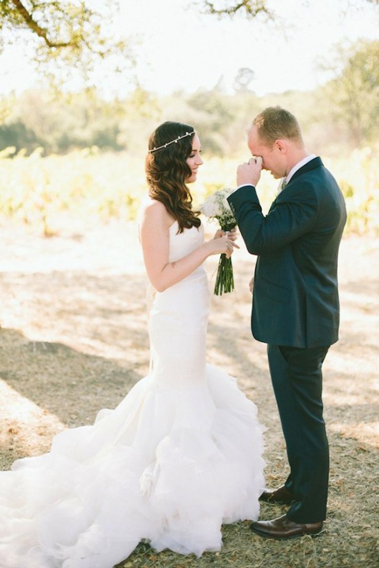 These Grooms Cry Tears Of Joy When They Saw Their Brides 016