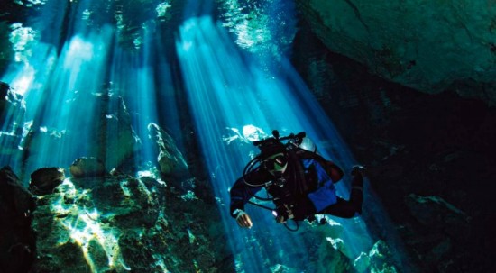 Underwater Cave Scuba Diving