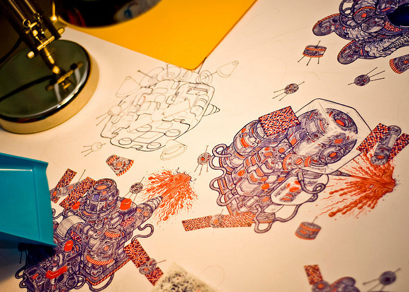 Ballpoint Pen Drawings By Wang2Mu 005