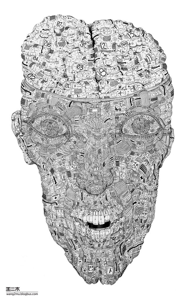 Ballpoint Pen Drawings By Wang2Mu 010