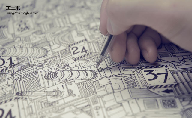 Ballpoint Pen Drawings By Wang2Mu 013