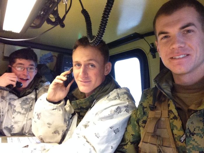 Soldiers from different armies take selfies 042