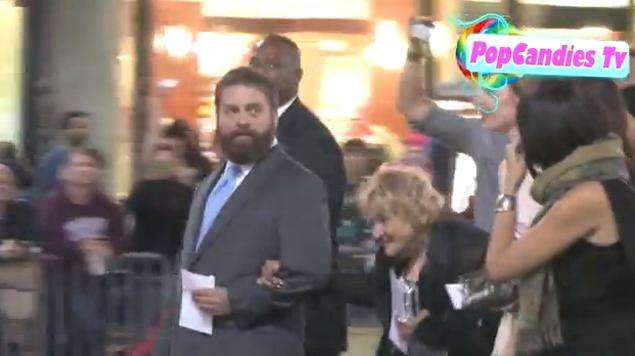 Zach and his date for The Hangover III premier in Los Angles