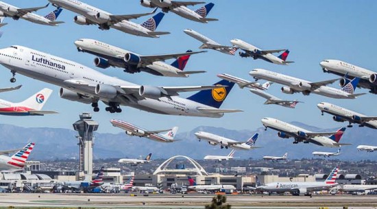 Incredible Photograph Captures 8 Hours of Plane Departures 004