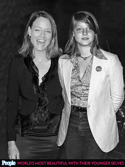 Jodie Foster in 2012 and 1977