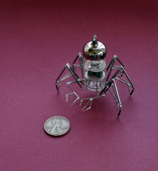 Mechanical Insects Made from Old Watch Parts 005