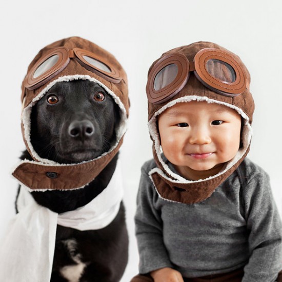 Mother Takes Adorable Portraits of Her 10-Month-Old Baby and Their Rescue Dog 001