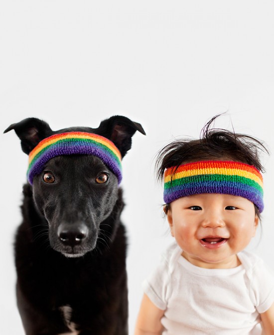 Mother Takes Adorable Portraits of Her 10-Month-Old Baby and Their Rescue Dog 005