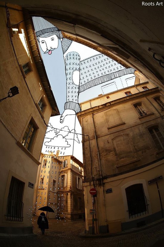 New Illustrations in the Sky Between Buildings by Thomas Lamadieu 004