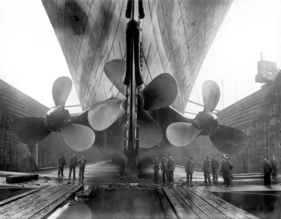 Propellers of The Titanic c. 1912