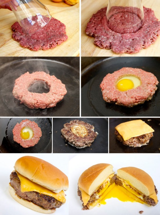 Put the egg in the burger. You’ll thank us later