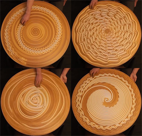Sand Art on Spinning Potter's Wheel by Mikhail Sadovnikov 002