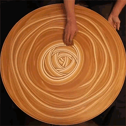Sand Art on Spinning Potter's Wheel by Mikhail Sadovnikov 003