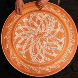 Sand Art on Spinning Potter's Wheel by Mikhail Sadovnikov 005