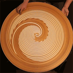 Sand Art on Spinning Potter's Wheel by Mikhail Sadovnikov 006