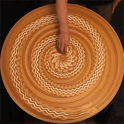 Sand Art on Spinning Potter's Wheel by Mikhail Sadovnikov 007