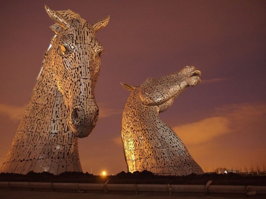 The Kelpies Scotland’s 100 ft Horse-Head Sculptures 005