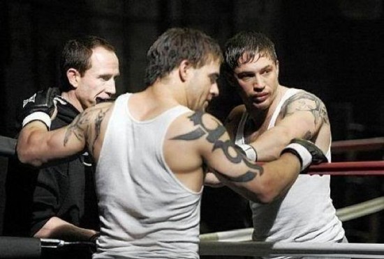 Tom Hardy and Stunt Double