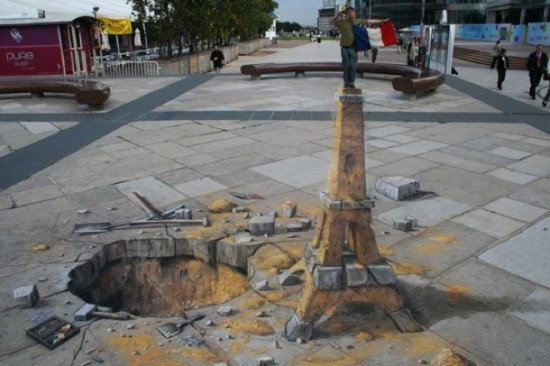 36 unbelievable 3D pavement drawings 034