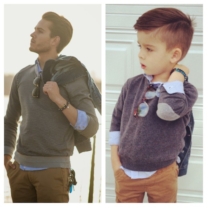 Adorable 4-Year-Old Boy Mimics Male Fashion Models 011