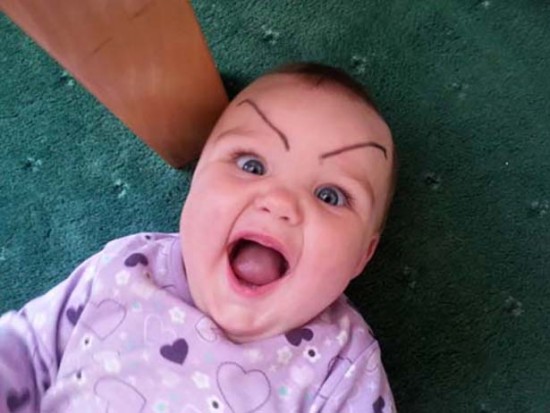 Babies With Funny Eyebrows 002