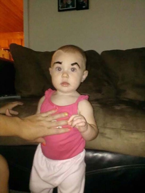 Babies With Funny Eyebrows 007