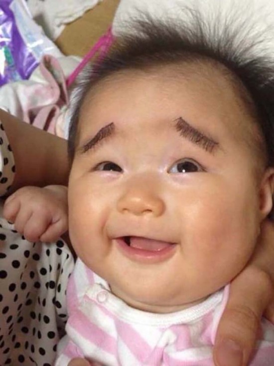 Babies With Funny Eyebrows 013