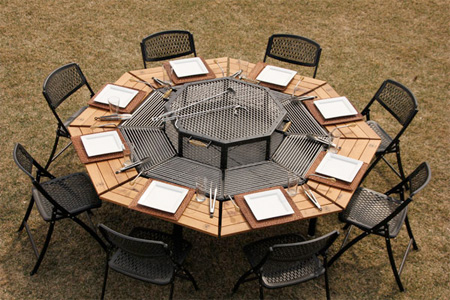 Barbecue Grill Table 002