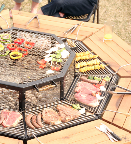 Barbecue Grill Table 007