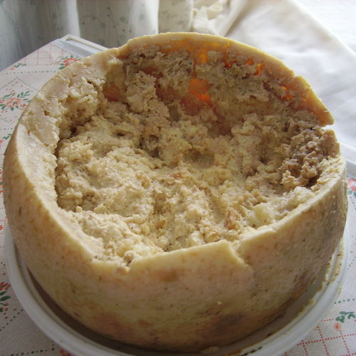 Casu Marzu - Sheep milk cheese containing live insect larvae (Italy)