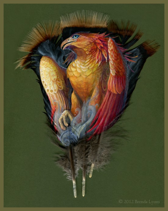 Gorgeous Animal Portraits Painted on Wild Turkey Feathers 001
