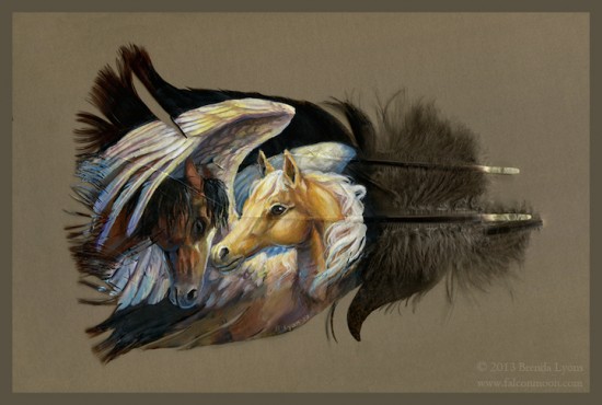 Gorgeous Animal Portraits Painted on Wild Turkey Feathers 002