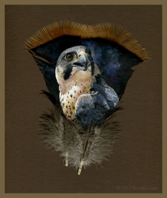 Gorgeous Animal Portraits Painted on Wild Turkey Feathers 004