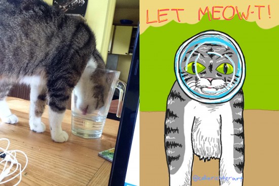 Parody Drawings of Selfies 015