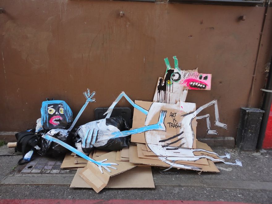 Street Artist Turns Garbage Into Wacky Monsters 001